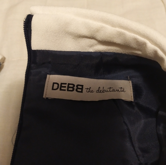 Debb Navy Blue A-Line Dress with Peter Pan Collar, size XS-S - Picture 3 of 3